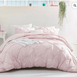 Pink Pintuck Duvet Cover Bedding
